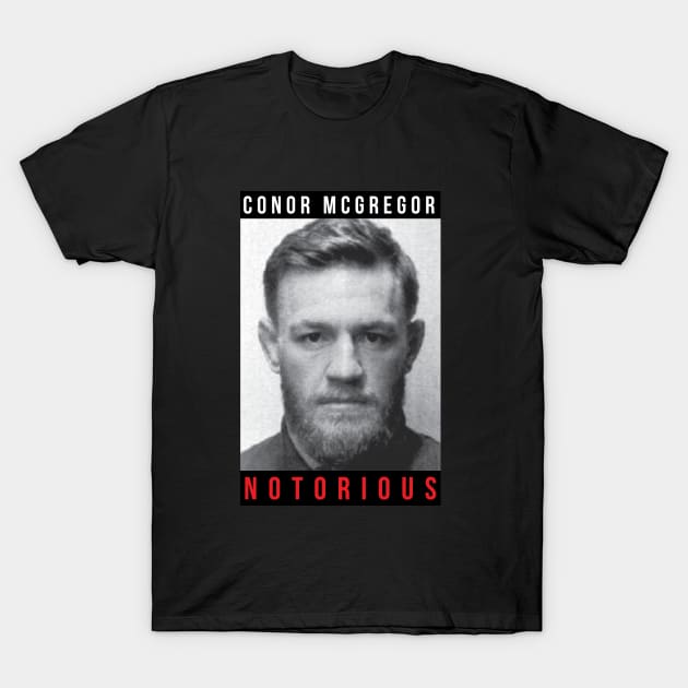 Conor McGregor Notorious Mugshot T-Shirt by innercoma@gmail.com